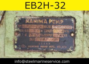 Naniwa EB2H 32 Boiler Feed Water Pump Spare Parts.