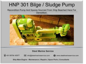 Taiko Kikai HNP 301 Bilge and Sludge Pump Recondition and Spares.