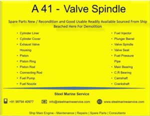 Akasaka A41 Valve Spindles.