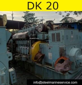 Daihatsu DK 20 Diesel Generator Operating.