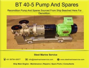 Shinko BT 40-5 Boiler Water Circulating Pump Onboard Repair.