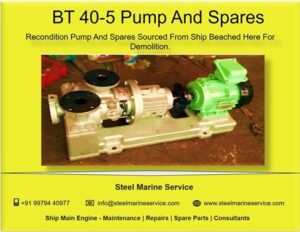 Shinko BT 40-5 Boiler Water Circulating Pump Sourced From Demolished Ship.