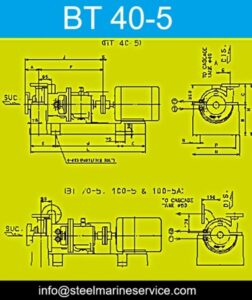 Shinko BT 40-5 Boiler Water Circulating Pump Spare Parts.