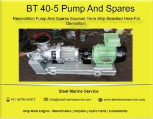 Shinko BT 40-5 Boiler Water Circulating Pump Spares Supplied To Client.