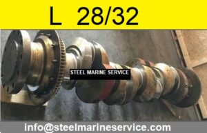 MAN B&W L 28/32H Crankshaft Supplied Onboard Ship.