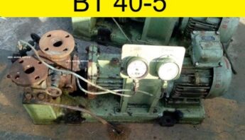 Available Shinko BT 40-5 Pump.