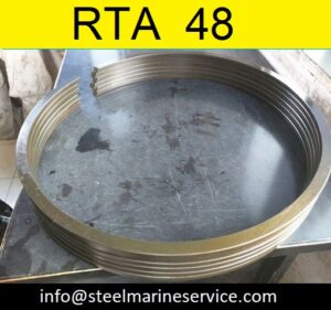 Piston Rings Installed In Piston RTA 48